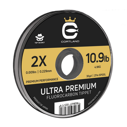 Ultra Premium Fluorocarbon Tippet - 2X - 30 Yards - Cortland