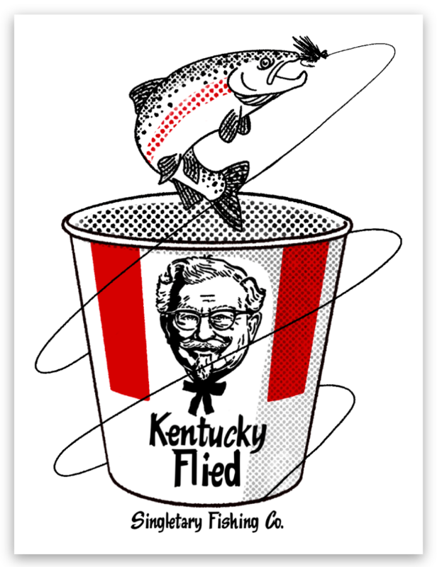 Kentucky Flied - Singletary Fishing Co Sticker